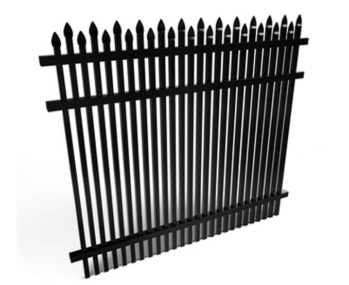 Alternating Spear Top Aluminum Fencing