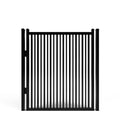 Smooth Top Double Picket Aluminum Walk Gate on a white background